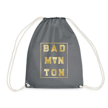 Badminton Gold Sport - Drawstring Bag - grey - Front