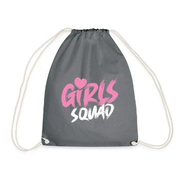Filles Squad coeur filles - Sac de sport léger - gris - Devant