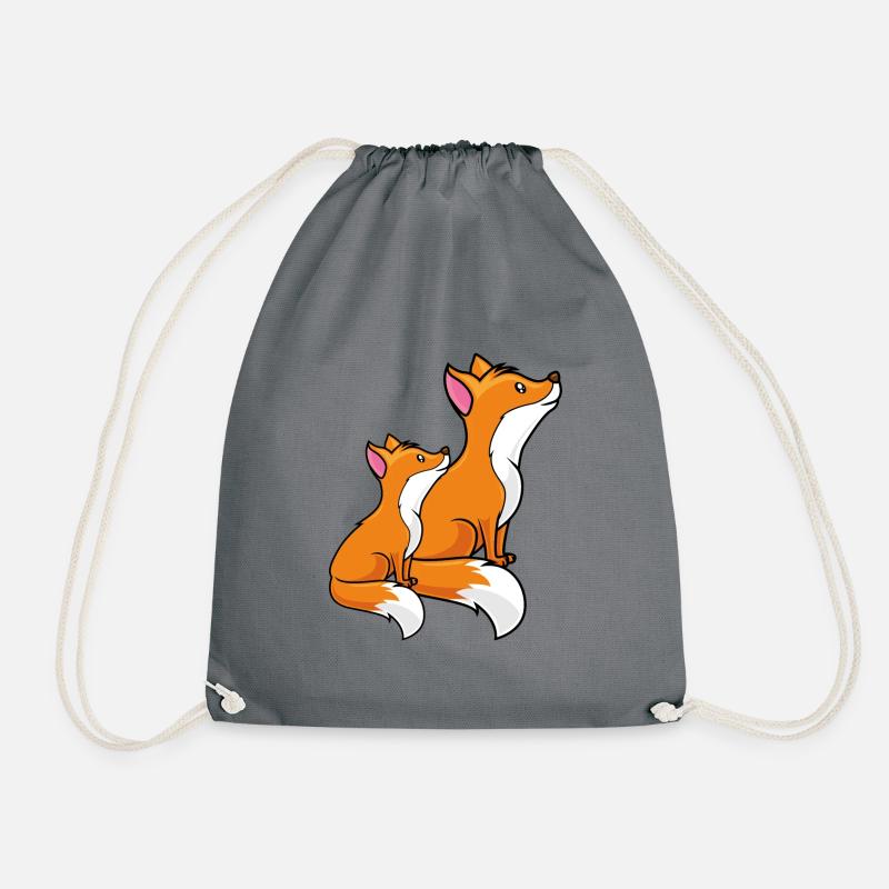 fuchs comic kind baby - Turnbeutel - Grau