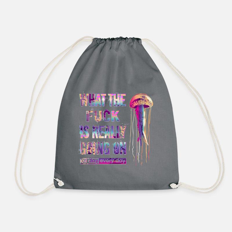 Jellyfish Jellyfish - Drawstring Bag - grey