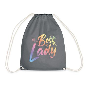 Boss Lady - Turnbeutel - Grau - Vorne