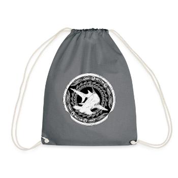 Bimini Hammerhead Shark - Drawstring Bag - grey - Front