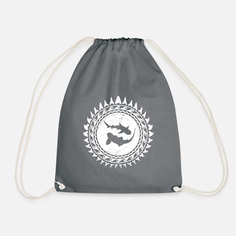 Zebrahai - Turnbeutel - Grau