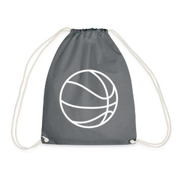 Basketball - Drawstring Bag - grey - Front