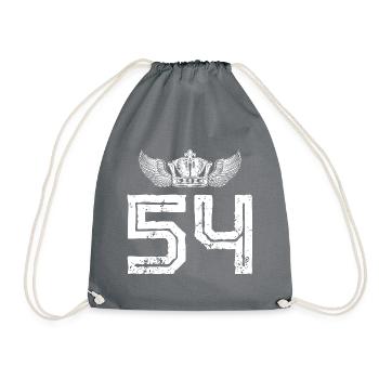 54 Couronne de numéros - Sac de sport léger - gris - Devant
