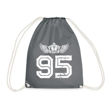 95 Couronne numérique - Sac de sport léger - gris - Devant