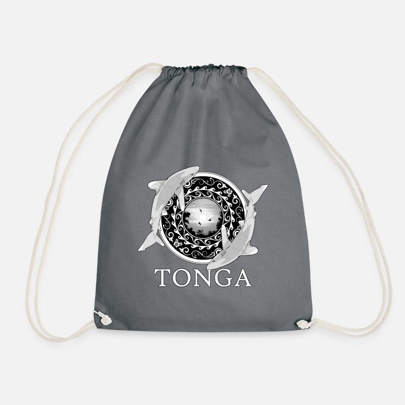 Weißspitzenriffhaie Tonga Pride - Turnbeutel - Grau