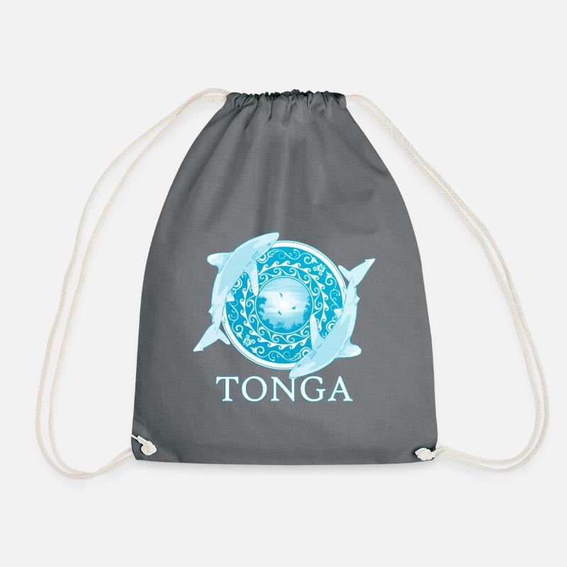 Weißspitzenriffhaie Tonga Pride - Turnbeutel - Grau