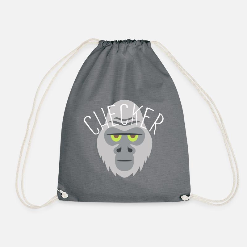 Checker - Turnbeutel - Grau