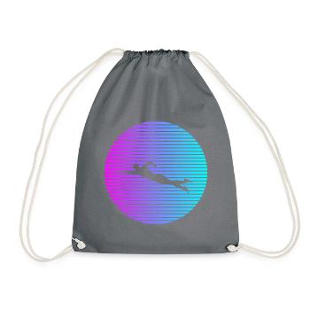 nageur - Sac de sport léger - gris - Devant