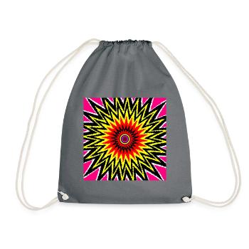Never Ending - Drawstring Bag - grey - Front
