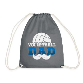 Volleyball Dad - Turnbeutel - Grau - Vorne