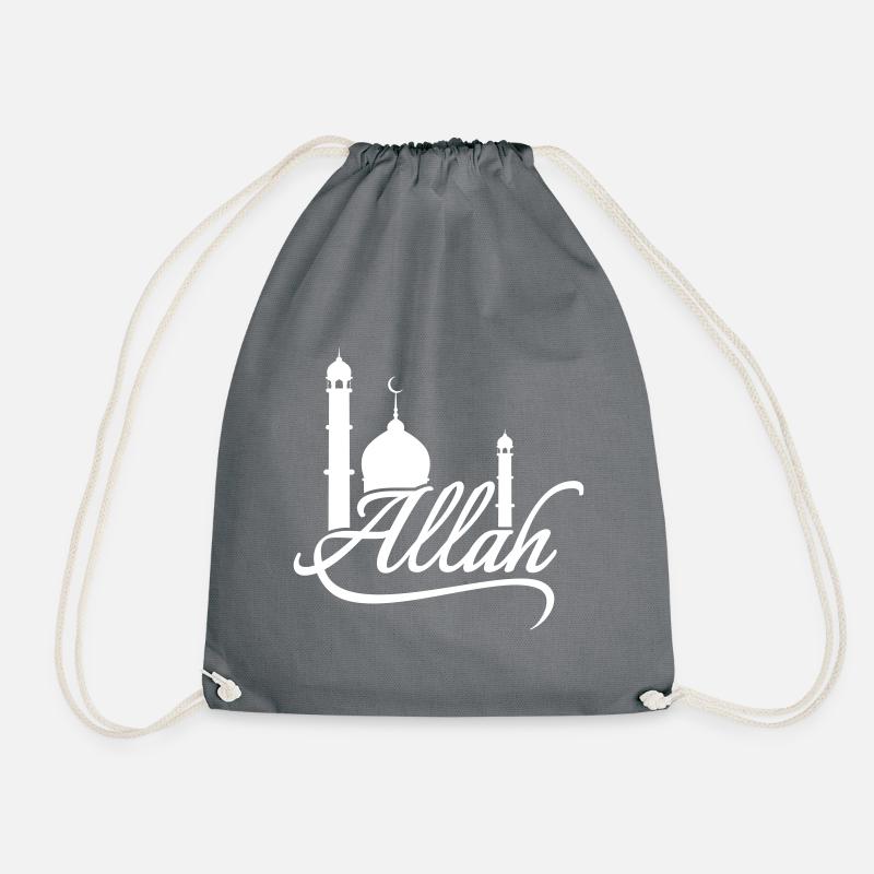 Allah - Turnbeutel - Grau