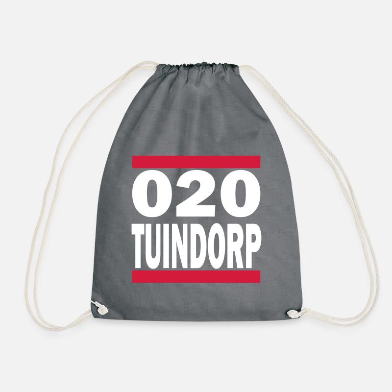 Garden Village - Drawstring Bag - grey