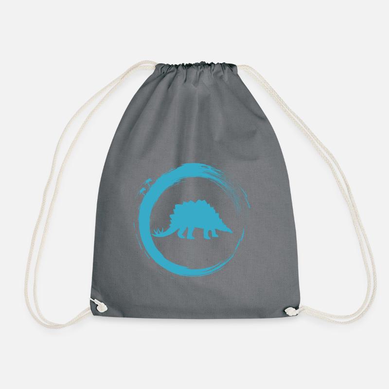 dinosaur - Drawstring Bag - grey