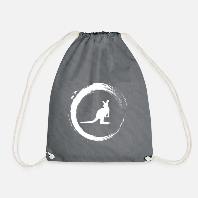 Kangaroo white - Turnbeutel - Grau