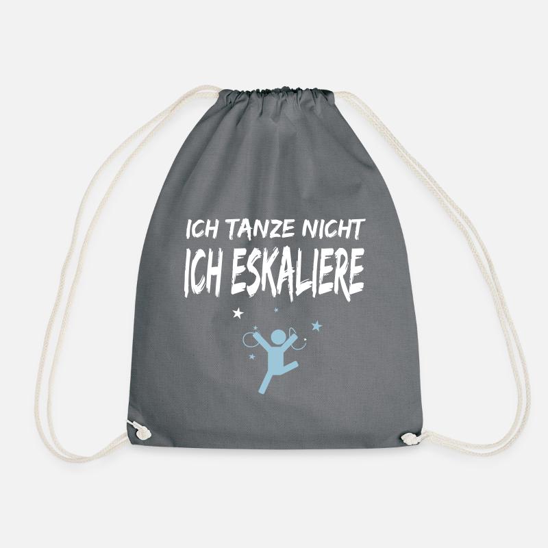 Own color choice, I do not dance - Drawstring Bag - grey