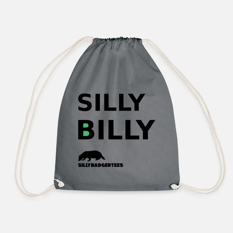 Silly Billy - Drawstring Bag - grey