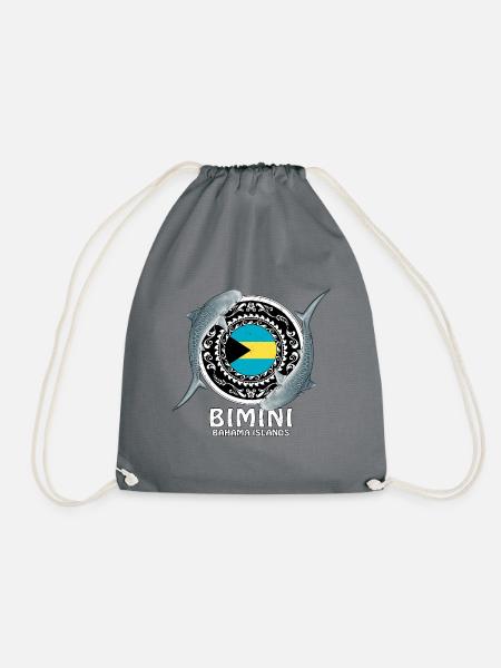 Bimini Bahamas - Turnbeutel - Grau