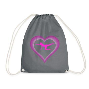 Pilates - Drawstring Bag - grey - Front