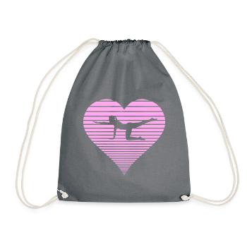 Pilates - Drawstring Bag - grey - Front
