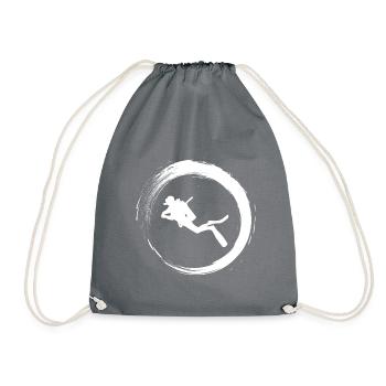 Diver - Drawstring Bag - grey - Front