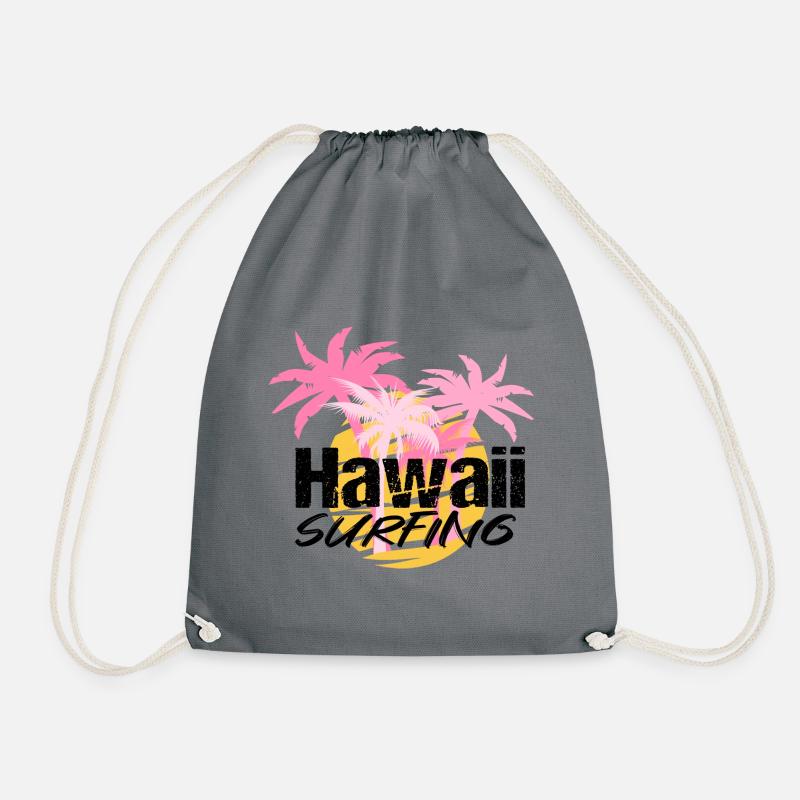 Hawaii surfing - Turnbeutel - Grau