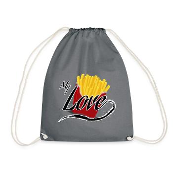 Pommes - Turnbeutel - Grau - Vorne