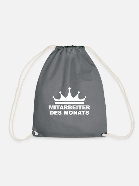 Mitarbeiter Des Monats Lustig Büro Arbeit Geschenk - Turnbeutel - Grau