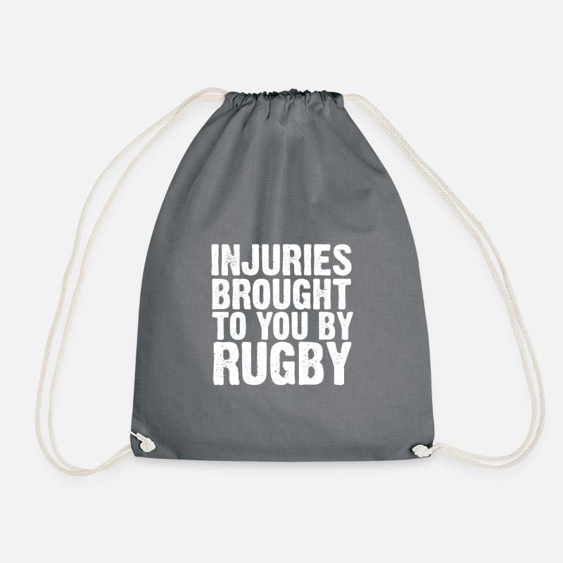 Blessures apportées à vous par le rugby - Sac de sport léger - gris