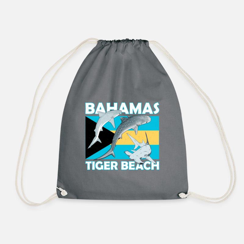 Tiger Beach Bahamas - Turnbeutel - Grau