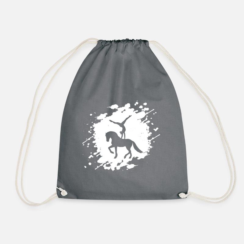 Vaulting T-shirt | Splash Volti à cheval - Sac de sport léger - gris