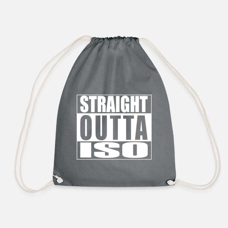 Straight Outta ISO - Turnbeutel - Grau