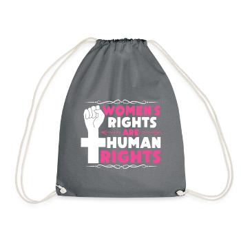 Women's Rights Are Human Rights - Turnbeutel - Grau - Vorne