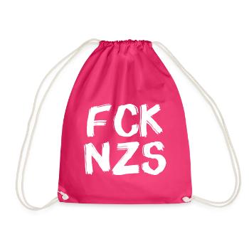 FCK NZS W24 - Drawstring Bag - fuchsia - Front