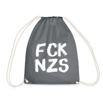 FCK NZS W24 - Drawstring Bag - grey - Front