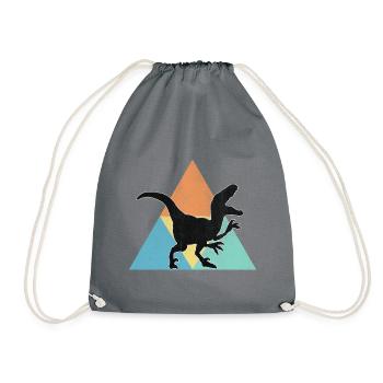 dinosaure - Sac de sport léger - gris - Devant