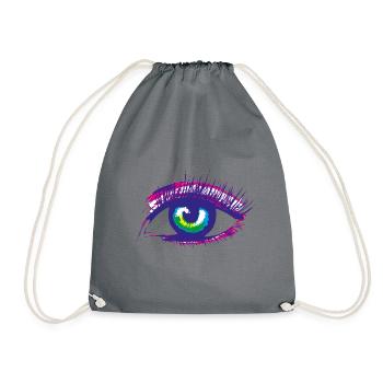 œil - Sac de sport léger - gris - Devant