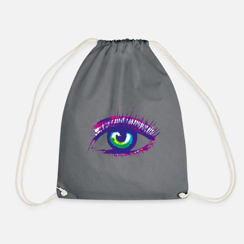 Auge - Turnbeutel - Grau