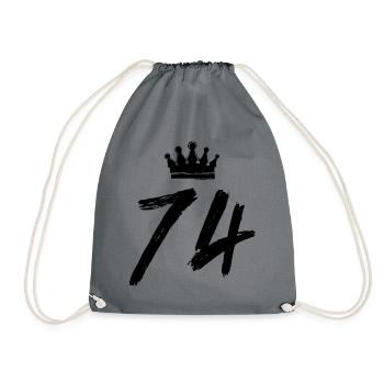 74 Couronne numérique - Sac de sport léger - gris - Devant