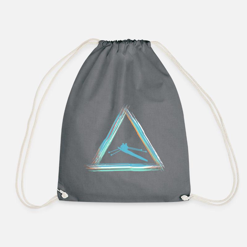 rowing - Drawstring Bag - grey