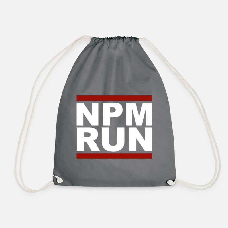javascript, javascript, npm run - Sac de sport léger - gris