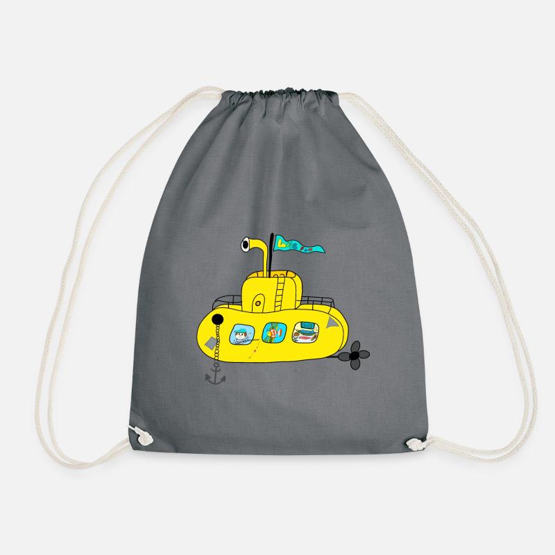 We all live in a yellow submarine - Drawstring Bag - grey