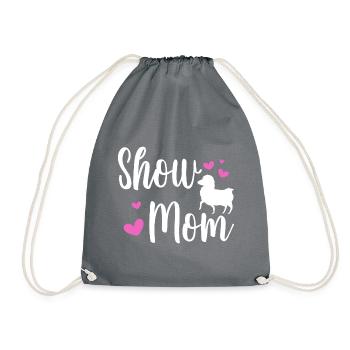 Sheep Show Mom - Turnbeutel - Grau - Vorne