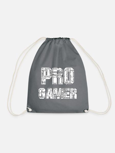 Pro Gamer - Turnbeutel - Grau