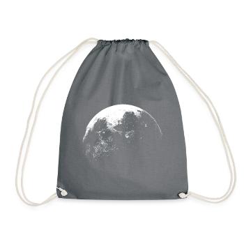 The Bright Side Of the Moon. - Drawstring Bag - grey - Front