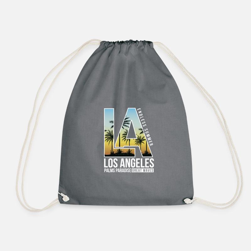 Los Angeles Palms - Turnbeutel - Grau