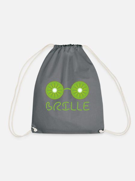 Kiwi Brille - Turnbeutel - Grau