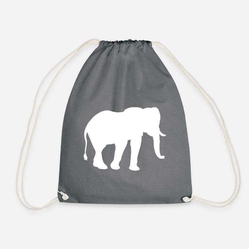 African elephant - Drawstring Bag - grey