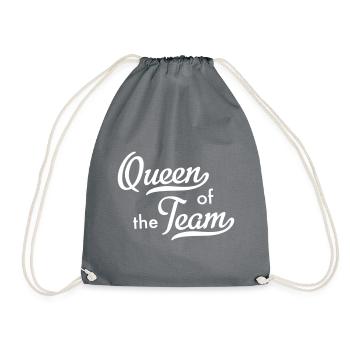 Queen of the Team - Turnbeutel - Grau - Vorne